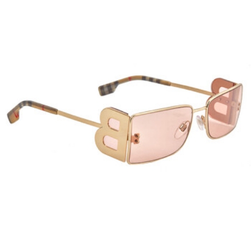 Picture of BURBERRY Light Pink Rectangular Ladies Sunglasses