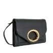 Picture of BURBERRY Ladies Small Black Leather Handle Detail Leather Pocket Clutch