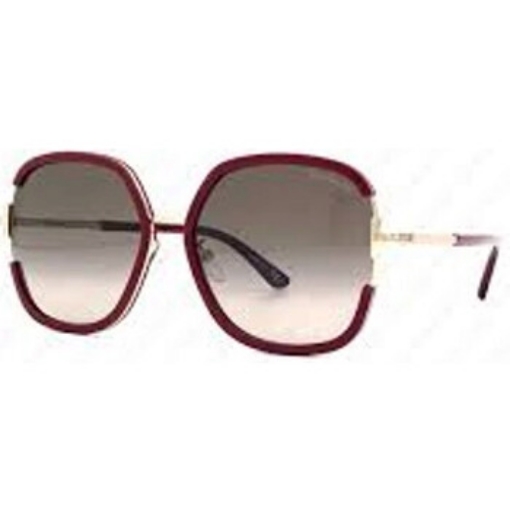 Picture of TOM FORD Brown Gradient Square Ladies Sunglasses