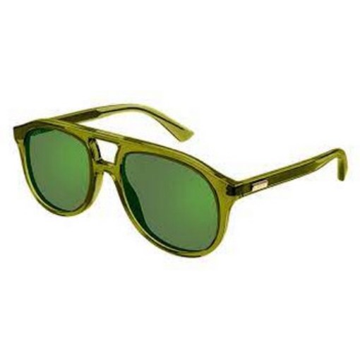 Picture of GUCCI Green Pilot Men's Sunglasses