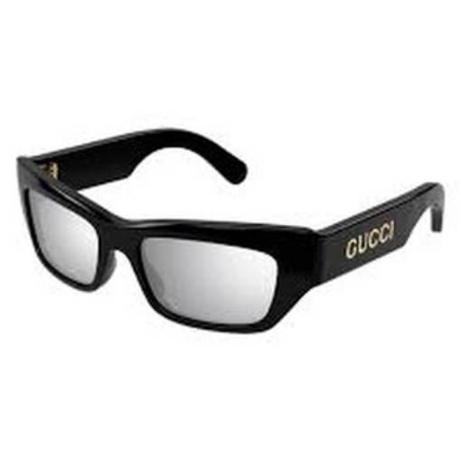 Picture of GUCCI Silver Rectangular Men's Sunglasses