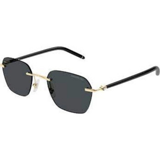 Picture of MONTBLANC Dark Grey Geometric Men's Sunglasses