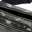 Picture of BURBERRY Camouflage Print Cotton Canvas Belt Bag in Mangrove Green