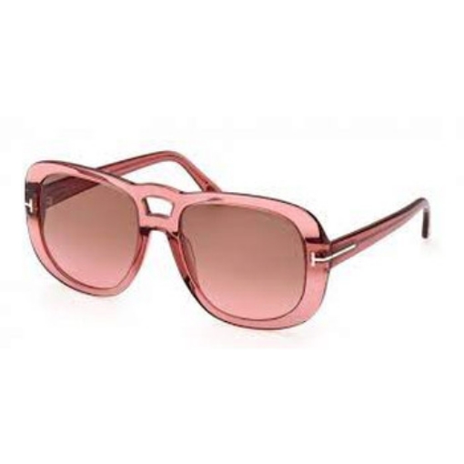 Picture of TOM FORD Billie Brown Gradient Square Ladies Sunglasses