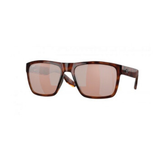 Picture of COSTA DEL MAR Paunch XL Copper Silver Mirror Polarized Polycarbonate Square Ladies Sunglasses