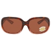 Picture of COSTA DEL MAR GANNET Copper Polarized Rectangular Ladies Sunglasses