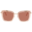 Picture of SWAROVSKI Brown Square Ladies Sunglasses SK0198 6028E