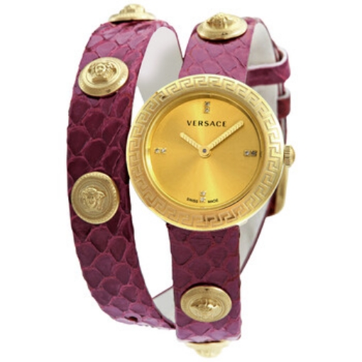 Picture of VERSACE Quartz Diamond Gold Dial Watch