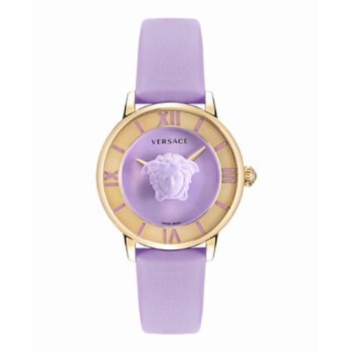 Picture of VERSACE La Medusa Quartz Lilac Dial Ladies Watch
