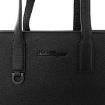 Picture of SALVATORE FERRAGAMO Black Logo Detailed Tote Bag