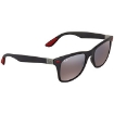 Picture of RAY-BAN Scuderia Ferrari Collection Silver Mirror Chromance Square Sunglasses