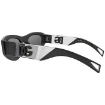 Picture of DOLCE & GABBANA Light Gray Mirrored Black Rectangular Men's Sunglasses