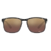 Picture of RAY-BAN Purple Mirrored Gold Polarized Square Men's Sunglasses