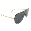 Picture of VERSACE Open Box - Dark Gray Irregular Ladies Sunglasses