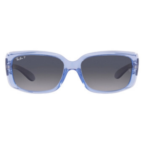 Picture of RAY-BAN Blue Gradient Polarized Square Ladies Sunglasses RB4389-664578-58