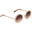 Picture of SWAROVSKI Brown Round Ladies Sunglasses