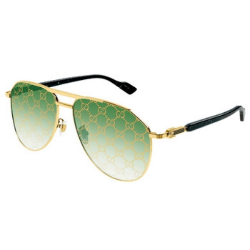 Picture of GUCCI Green Logo Pilot Men's Sunglasses