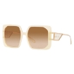 Picture of BVLGARI Brown Gradient Square Ladies Sunglasses