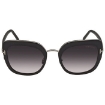 Picture of TOM FORD Open Box - Virginia Gradient Smoke Butterfly Ladies Sunglasses