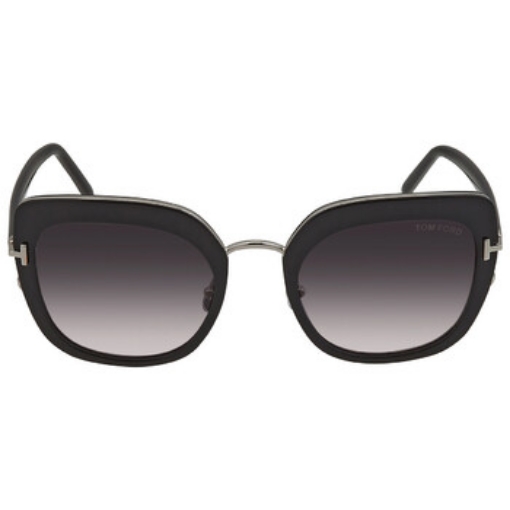 Picture of TOM FORD Open Box - Virginia Gradient Smoke Butterfly Ladies Sunglasses