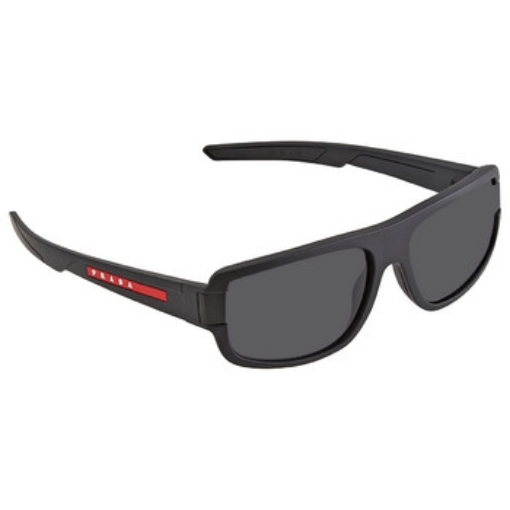 Picture of PRADA LINEA ROSSA Dark Grey Rectangular Men's Sunglasses