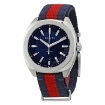 Picture of GUCCI GG2570 Blue Dial Blue and Red Nylon Men's Watch