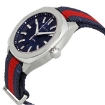 Picture of GUCCI GG2570 Blue Dial Blue and Red Nylon Men's Watch