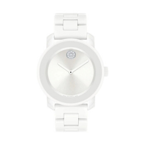 Picture of MOVADO Bold Ceramic Quartz Silver And White Museum Dial Ladies Watch