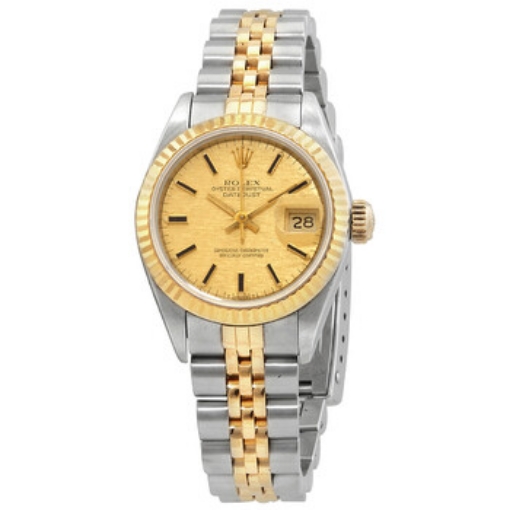 Picture of ROLEX Datejust Automatic Gold Dial Ladies Watch