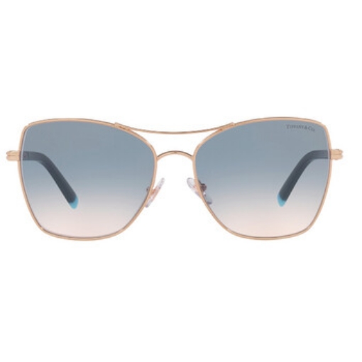 Picture of TIFFANY & CO. Light Brown Gradient Blue Square Ladies Sunglasses