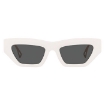 Picture of VERSACE Dark Grey Irregular Ladies Sunglasses