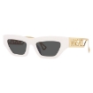 Picture of VERSACE Dark Grey Irregular Ladies Sunglasses