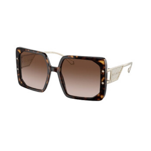 Picture of BVLGARI Brown Gradient Square Ladies Sunglasses