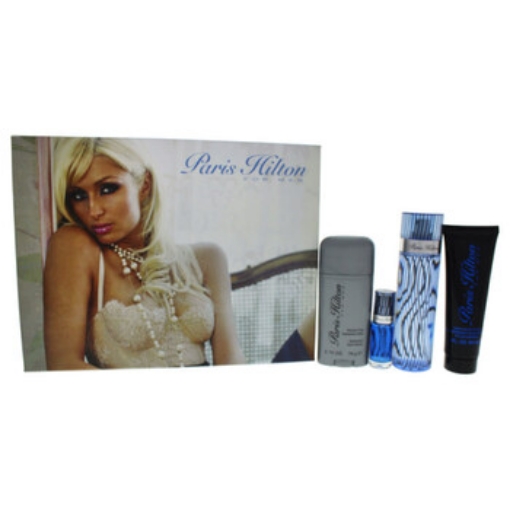 Picture of PARIS HILTON by for Men - 4 Pc Gift Set 3.4oz EDT Spray, 3oz Hair and Body Wash, 2.75oz Alcohol Free Deodorant Stick, 0.25oz EDT Spray