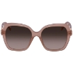 Picture of JIMMY CHOO Brown ss Gold Rectangular Ladies Sunglasses