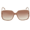 Picture of JIMMY CHOO Brown Gradient Square Ladies Sunglasses