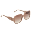 Picture of JIMMY CHOO Brown Gradient Square Ladies Sunglasses