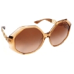 Picture of VERSACE Open Box - Brown Gradient Hexagonal Ladies Sunglasses