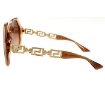 Picture of VERSACE Open Box - Brown Gradient Hexagonal Ladies Sunglasses