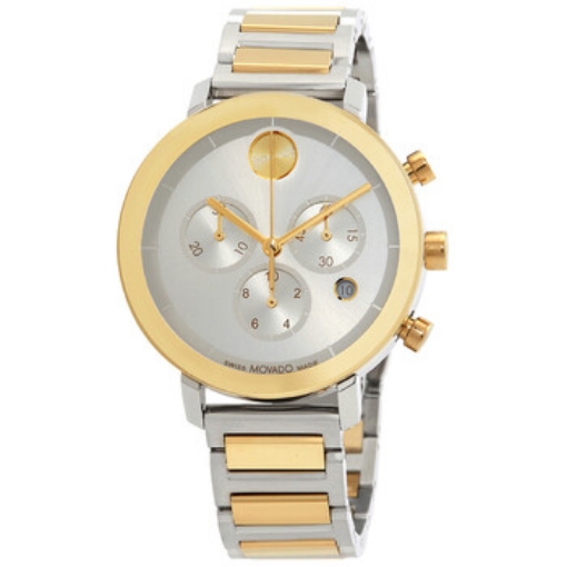 Picture of MOVADO Bold Evolution Chronograph Quartz Silver Dial Two-Tone Ladies Watch