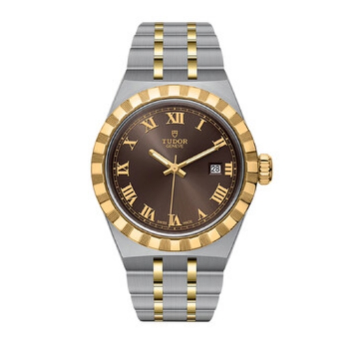 Picture of TUDOR Royal Brown Dial Two-toned Ladies Watch