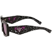 Picture of PRADA Open Box - Dark Violet Mirrored Silver Internal Irregular Ladies Sunglasses