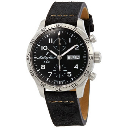 Picture of MATHEY-TISSOT Type 21 Chrono Automatic Chronograph Black Dial Men's Watch