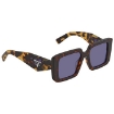 Picture of PRADA Open Box - Violet Mirrored Internal Silver Square Ladies Sunglasses