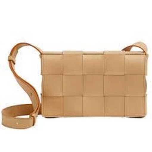 Picture of BOTTEGA VENETA Almond Intreccio Leather Cassette Crossbody Bag