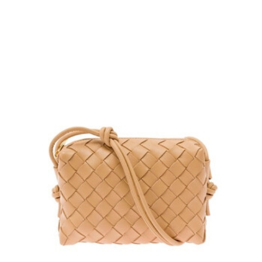 Picture of BOTTEGA VENETA Almond Mini Intrecciato Leather Crossbody Bag