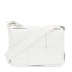 Picture of BOTTEGA VENETA Ladies White Mini Intreccio Leather Candy Cassette Crossbody