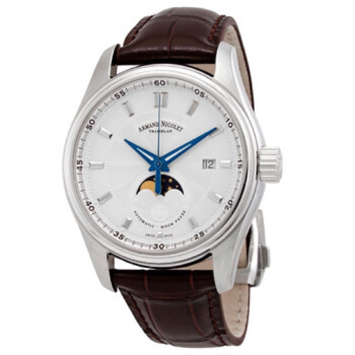 Picture of ARMAND NICOLET MH2 Moonphase Automatic Silver Dial Men's Watch