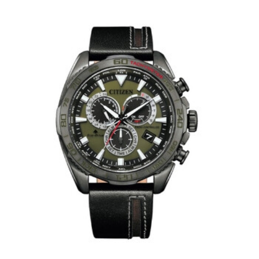 Picture of CITIZEN Promaster Perpetual Alarm World Time Chronograph GMT Eco-Drive Green Dial Men's Watch