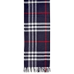 Picture of BURBERRY Check Cashmere Scarf- Navy